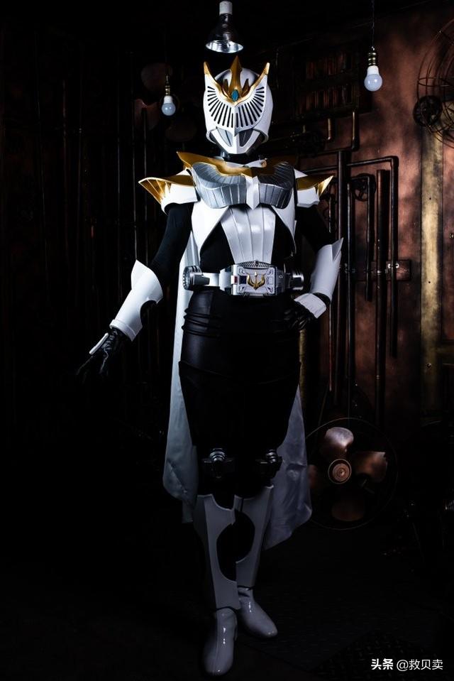 假面骑士:少女自制皮套cos第一女骑,气质优雅,本尊降临