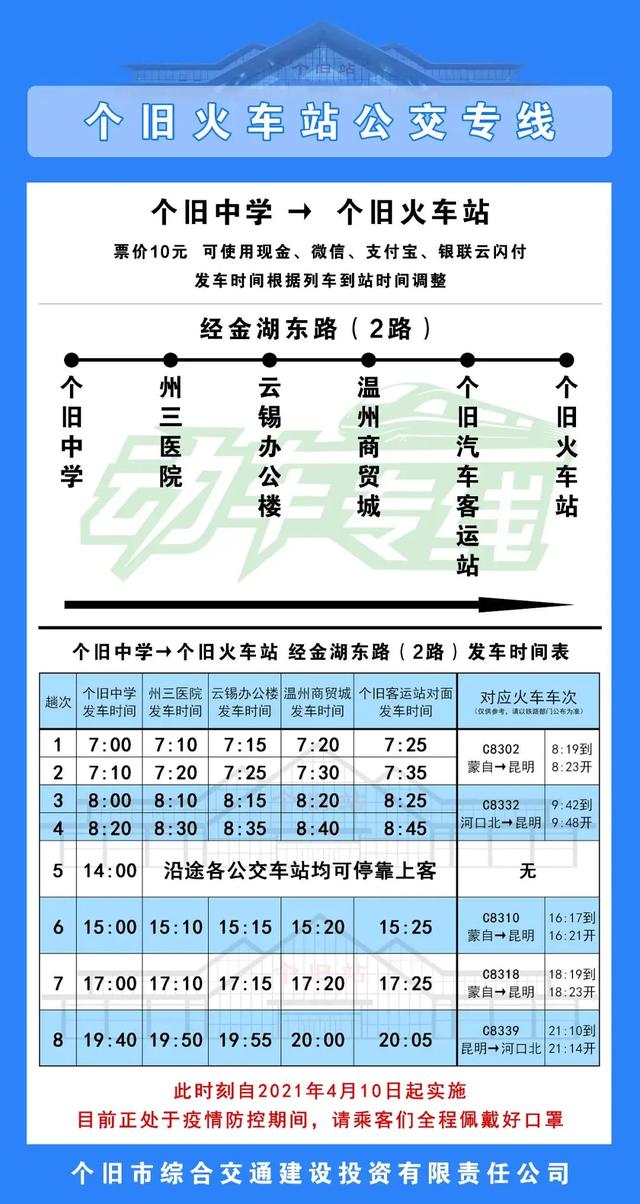 扩散!明起个旧火车站将增加车次!附专线公交调整时间↓