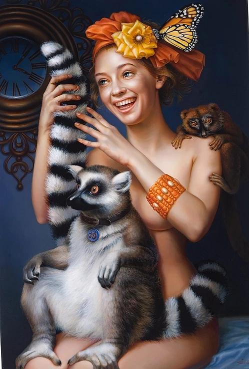 白俄罗斯女画家：莉莉亚·玛祖库维奇人像作品欣赏