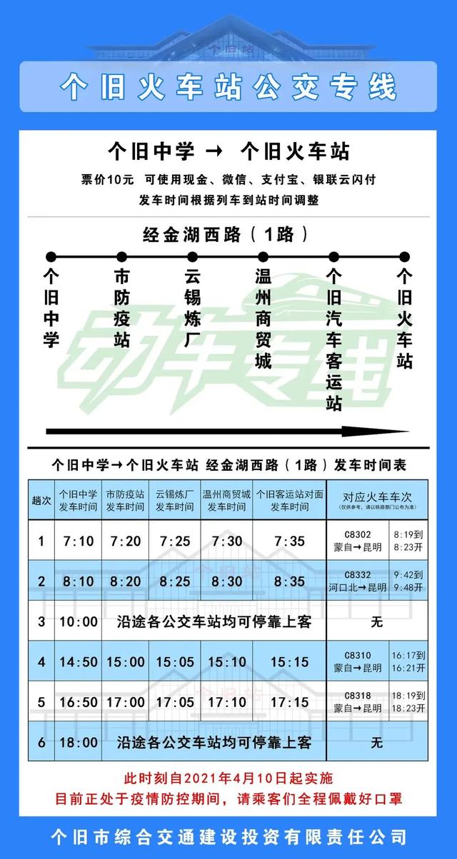 扩散!明起个旧火车站将增加车次!附专线公交调整时间↓