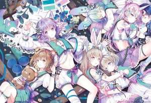 手绘狐耳美女(动物拟人化：一个兽娘对应一个月份，1月是狐，4月最可爱)