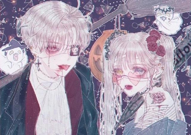 一组好看的动漫人物设计插画作品,个个都是俊男美女,很养眼