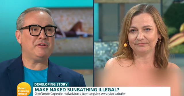 英国女子赤身上电视节目引热议,与男性嘉宾面对面辩论毫不尴尬