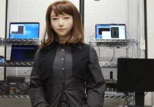 美女机机图片(日本仿真美女机器人，造型似真人足够以假乱真，内部结构让人吃惊)