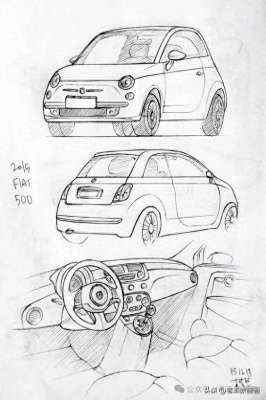 汽车画画(受益匪浅汽车设计手绘稿，网友：没有10年美术功底，画不出来)