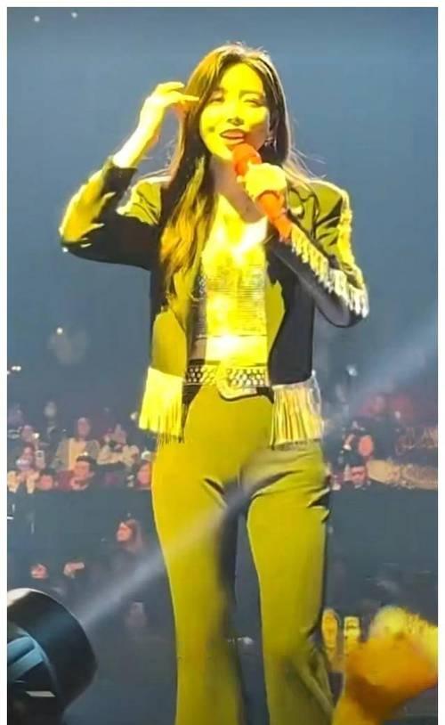 于文文演唱会紧身裤“私处轮廓明显”?引起网友热议,着装艺术?