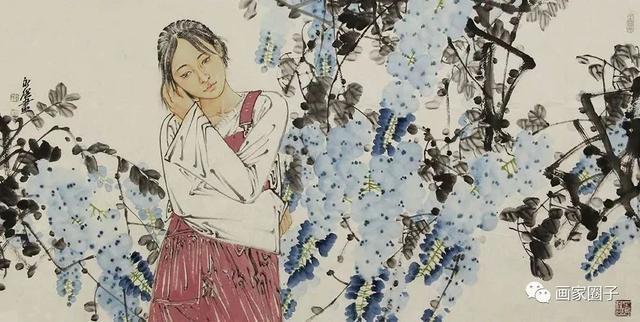 年轻画家的写实美女人物画,将东方女性的美展现得淋漓尽致