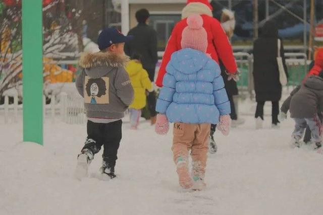 雪中的滨医,“热闹”非凡