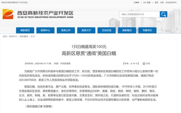 西安多地被列入“美国白蛾疫区”,官方曾高价通缉!还有一种虫子正在逼近秦岭