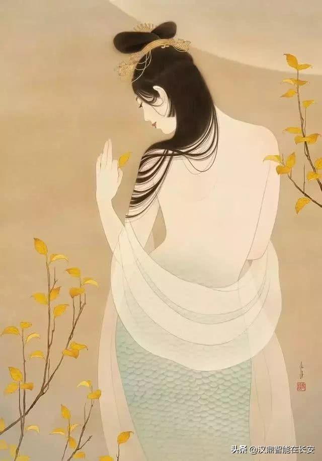 日本美女艺术家的人体工笔画绘画作品，美极了