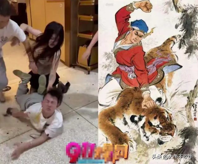 神似武松打虎!女网红火锅店暴揍“香港大律师”,网友:女中豪杰