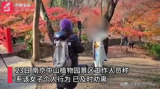 大妈怒斥,要扒光她衣服!南京一女子穿和服在公园拍照后续!