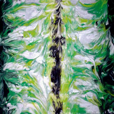 美女画家用傲人胸部作画,作品被花花公子创始人收藏