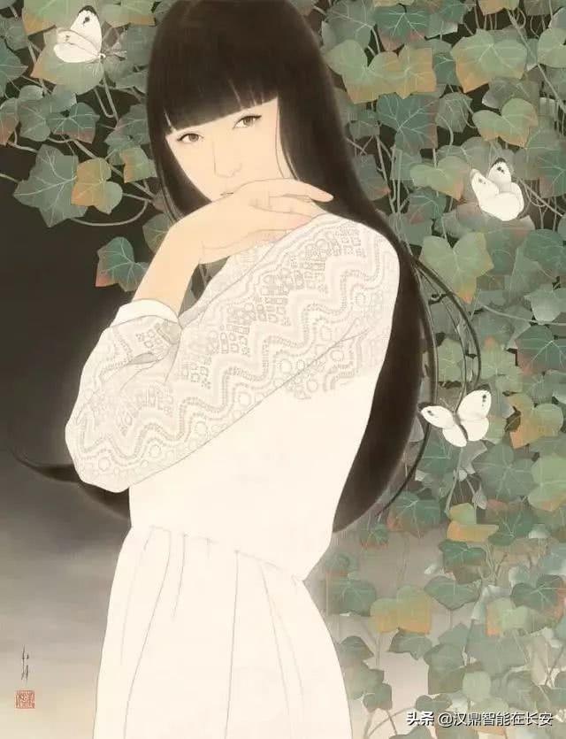日本美女艺术家的人体工笔画绘画作品，美极了