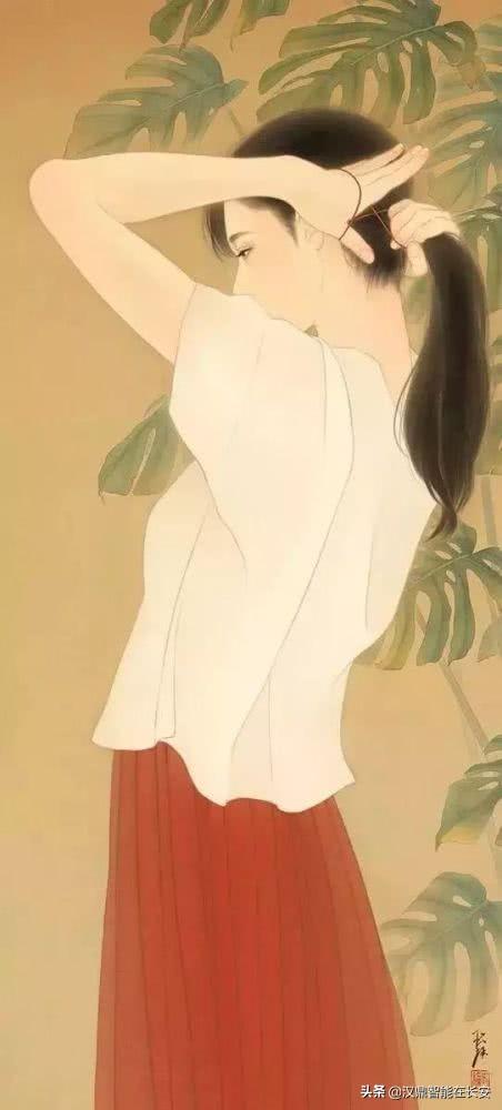 日本美女艺术家的人体工笔画绘画作品，美极了