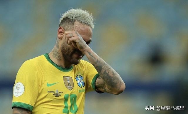 美洲杯仍0冠？痛哭的内马尔尽力了！1人造阿根廷4黄，球裤被扯破