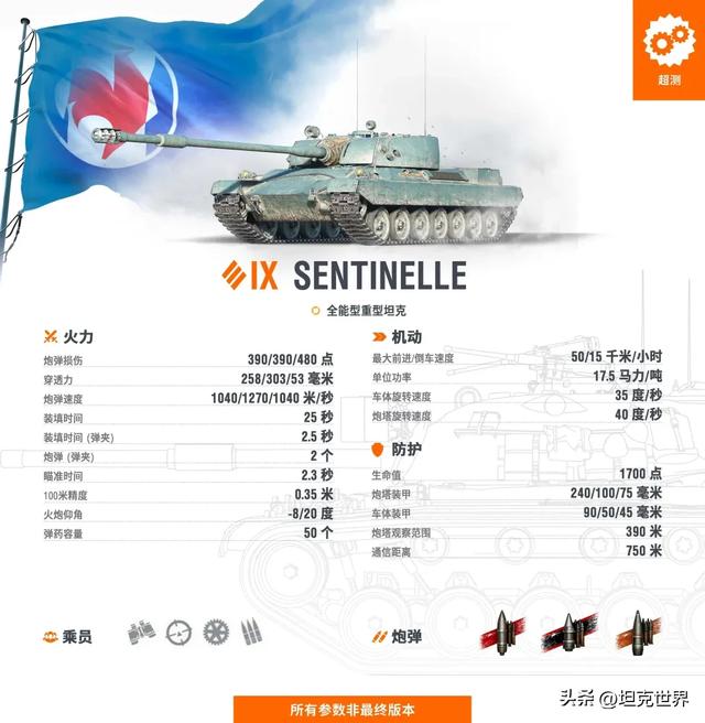 【超测前瞻】F系IX级重坦的拯救者？新锐战士守望者再入轮回