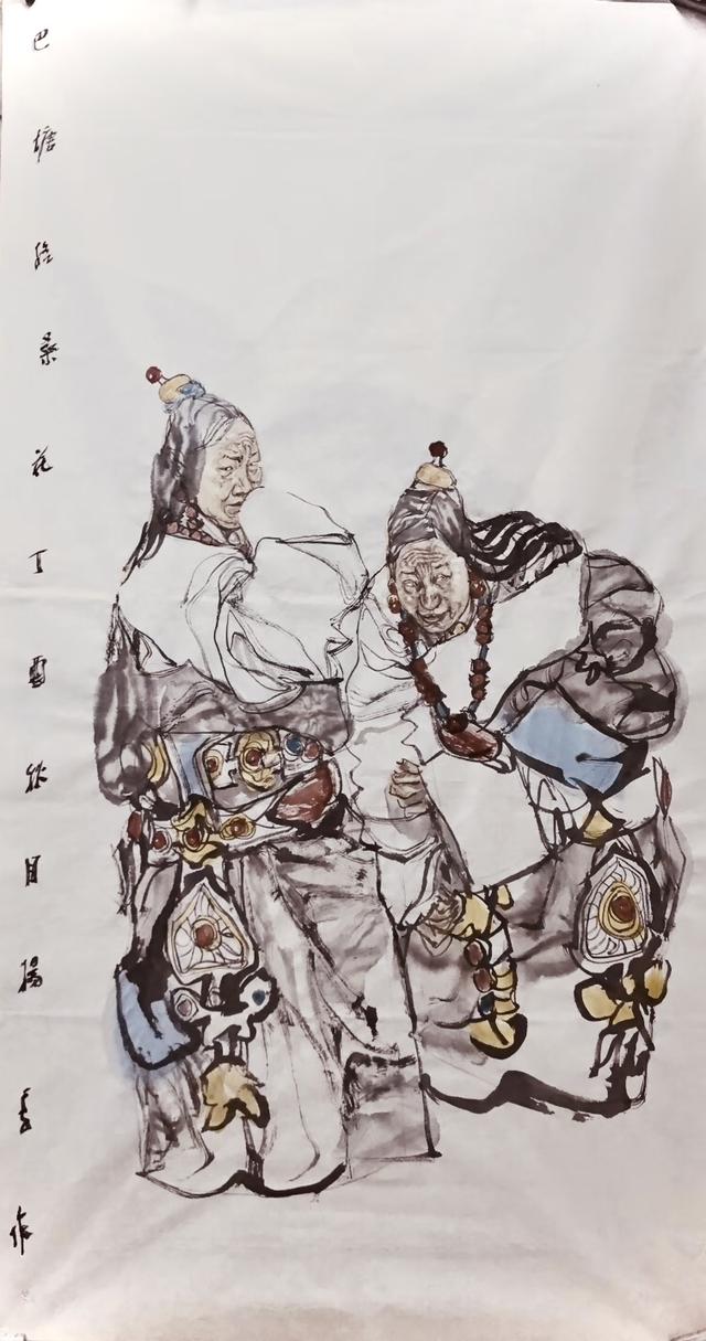 杨季人物国画作品欣赏