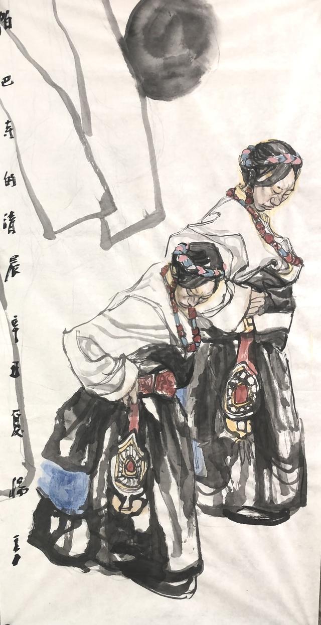 杨季人物国画作品欣赏