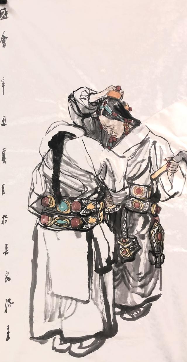 杨季人物国画作品欣赏