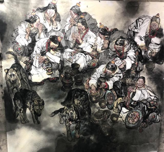 杨季人物国画作品欣赏