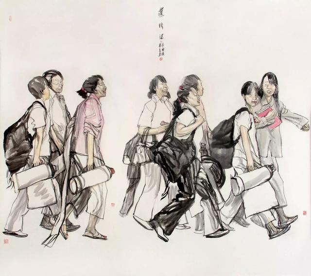 杨季人物国画作品欣赏
