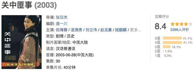 眼中有戏，柔而不腻，田海蓉总是能将女人的风情演绎得恰到好处