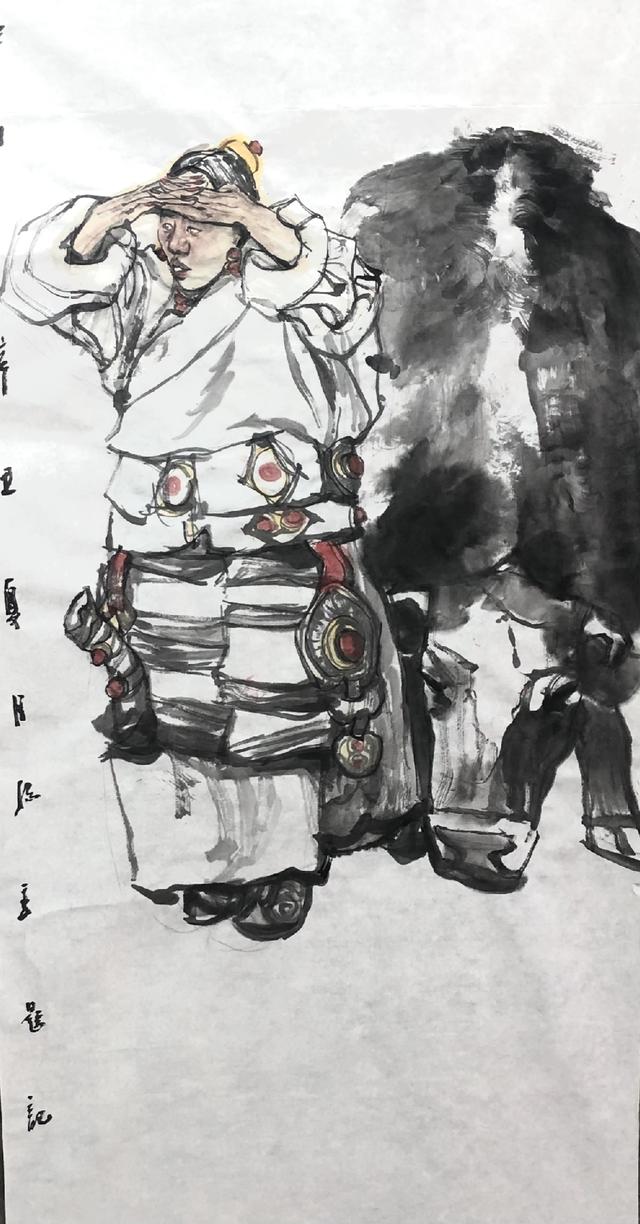 杨季人物国画作品欣赏