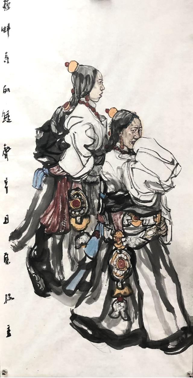 杨季人物国画作品欣赏