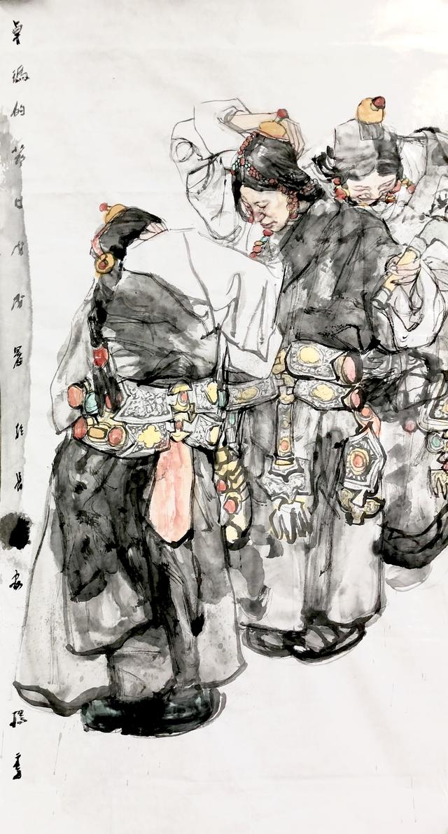 杨季人物国画作品欣赏