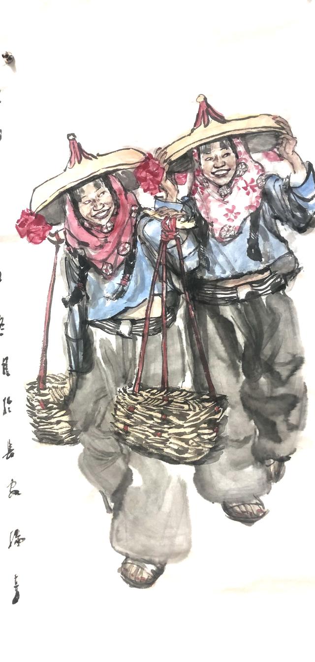 杨季人物国画作品欣赏