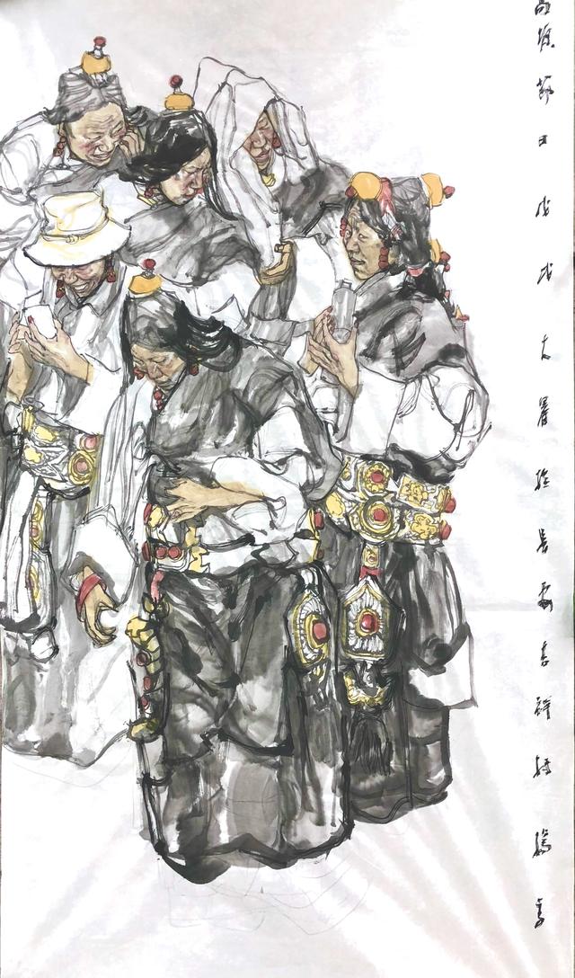 杨季人物国画作品欣赏