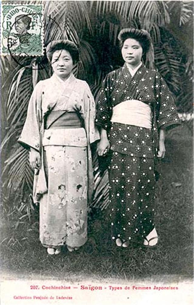 老照片,远赴南洋的日本女子,被称为黄色娘子军