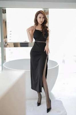 高开叉(美女模特尤妮丝，纤腰翘臀，高开叉大长腿，谁看了不迷糊？)