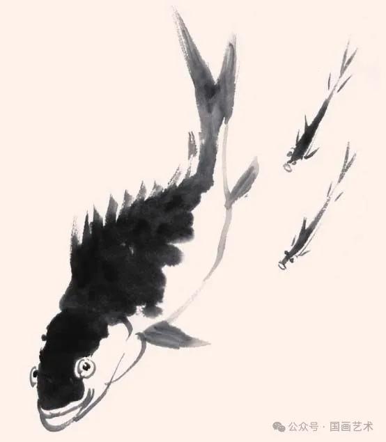 两幅范画，轻松学画写意鳜鱼图