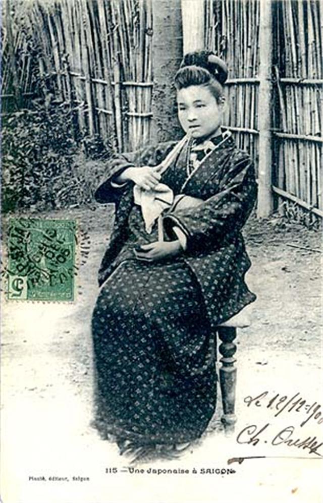 老照片,远赴南洋的日本女子,被称为黄色娘子军