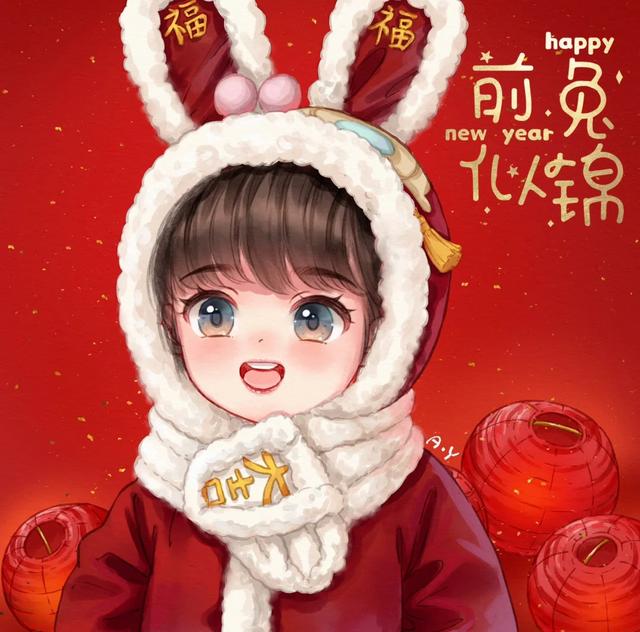 大大的眼睛，可爱又无辜的表情，简直可爱到爆（Q版插画）