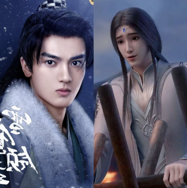 《雪鹰领主》动漫真人对比，许凯颜值神还原，古力娜扎身材不足