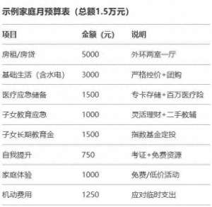 我心蔚蓝(一线城市四口之家月入15000生存法则)
