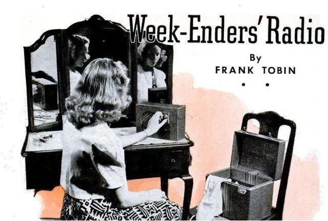 1939年，这台四电子管TRF调整高放式收音机成功吸引这位女士注意