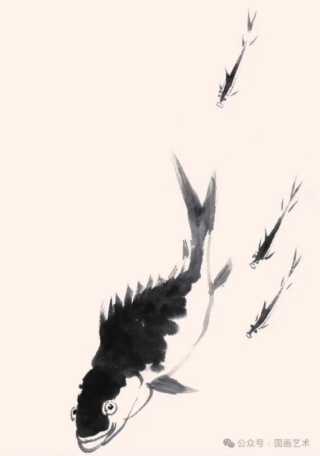 两幅范画，轻松学画写意鳜鱼图