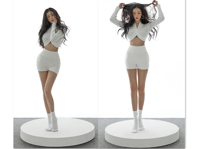 91年的她，这脸蛋，身材，妥妥气质女神，4个动作，练同款美腿