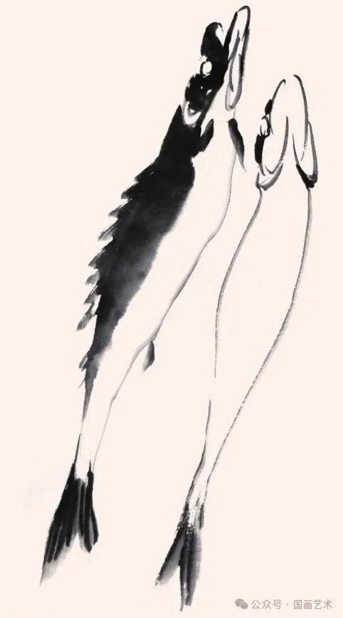 两幅范画，轻松学画写意鳜鱼图