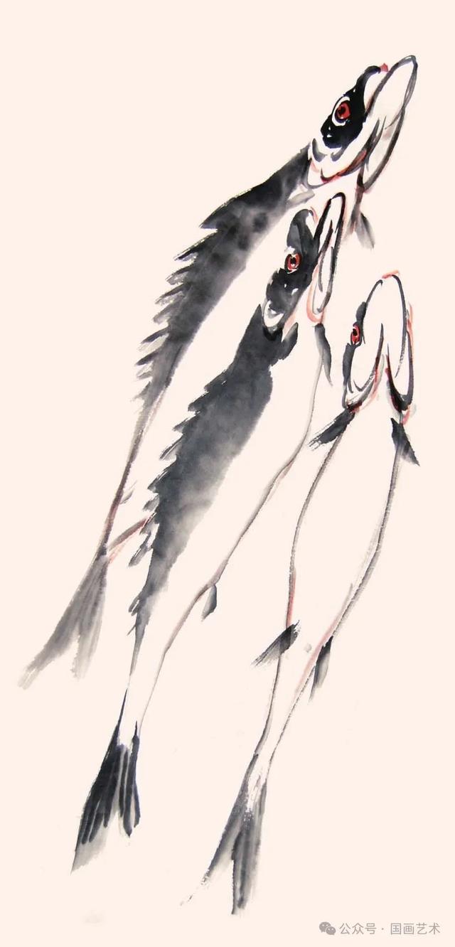 两幅范画，轻松学画写意鳜鱼图