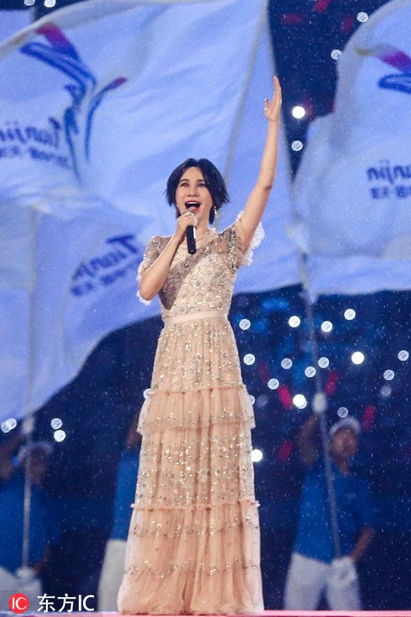 开幕式文艺表演推向高潮 张杰张碧晨尚雯婕献唱全运