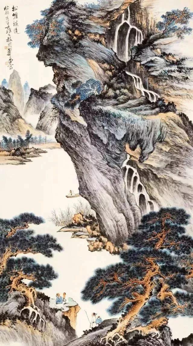 都说画树难画柳，他画的柳却是一大特色——