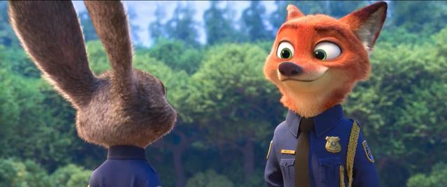 《疯狂动物城》中小兔子朱迪太燃啦！和狐狸先生搭档斗智斗勇