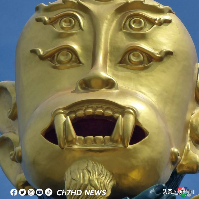 泰国暖武里全球最大“四耳五眼”神像吸引大量泰外民众参拜