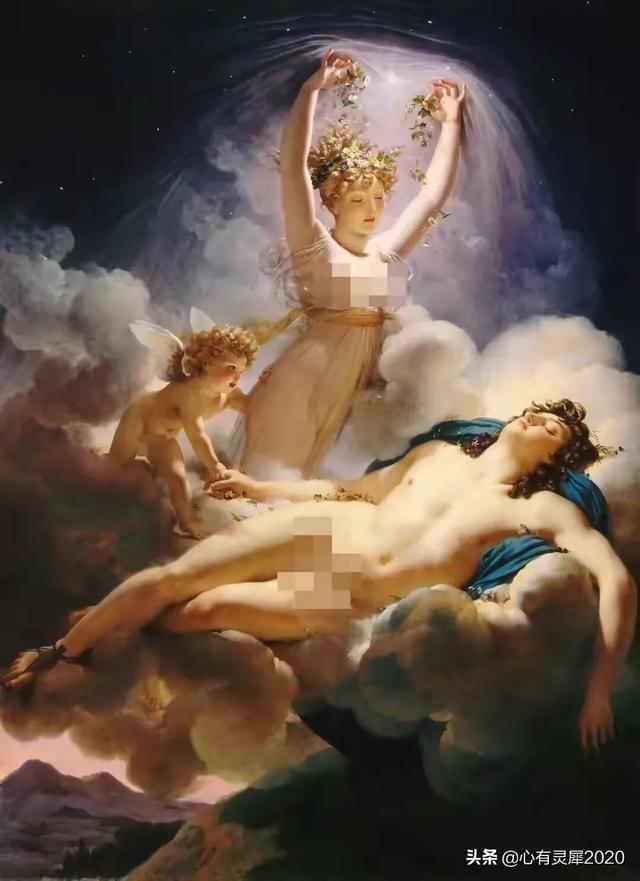 赏析皮埃尔.盖兰代表作《伊里斯和莫菲》:仙气弥漫,裙裾飞扬