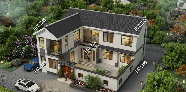 推荐5套带堂屋的农村别墅，农村建房，没有堂屋可不行！